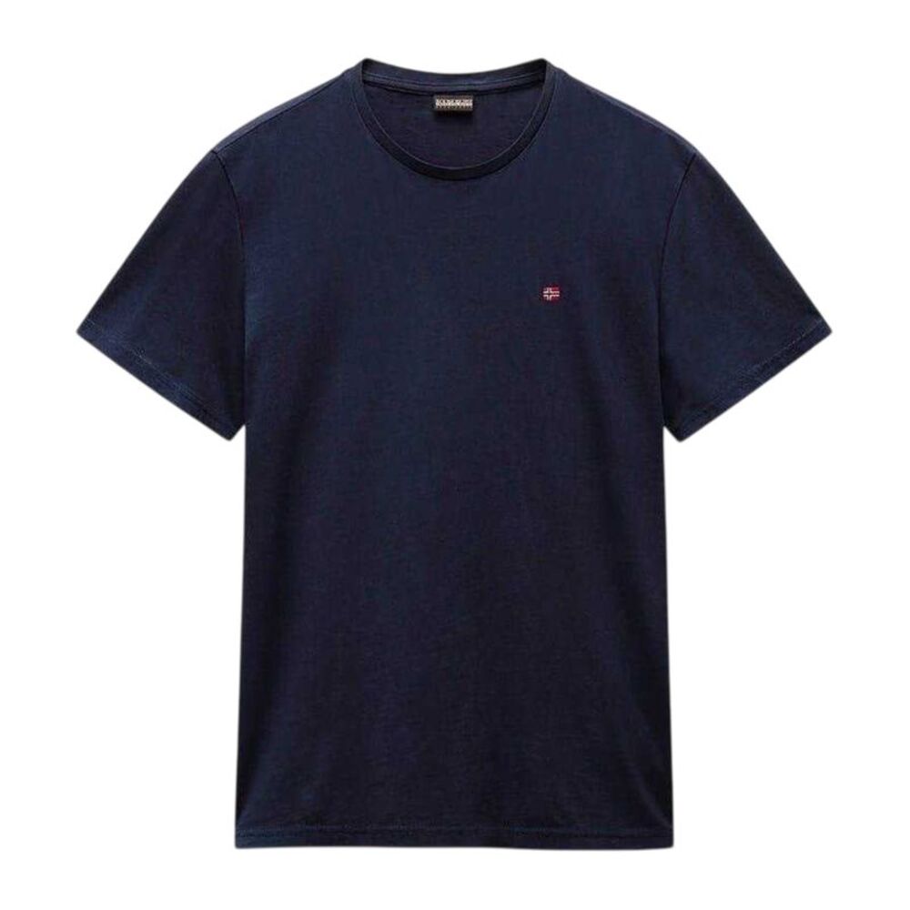 Napapijri Mens Salis Logo Short-Sleeved T-Shirt / Marine Blue